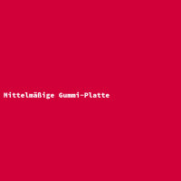 Mittelmäßige Gummi-Platte