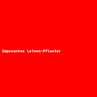 Imposantes Leinen-Pflaster