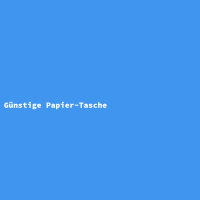 Günstige Papier-Tasche