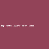 Imposantes Aluminium-Pflaster