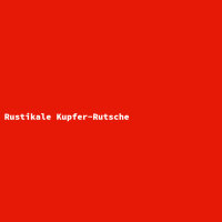 Rustikale Kupfer-Rutsche