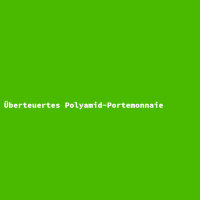 Überteuertes Polyamid-Portemonnaie